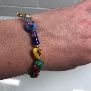 Multi colored beaded bracelet
